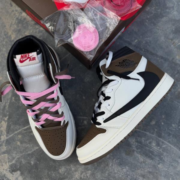 جردن ۱ ترویس اسکات موکا Nike Air Jordan 1 Retro High OG SP Travis Scott Mocha