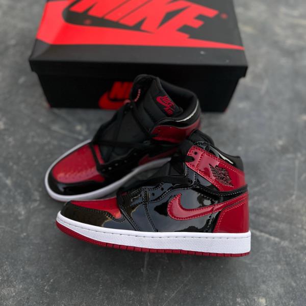 نایک جردن وان ورنی قرمز Nike Air Jordan1 Patent Bred